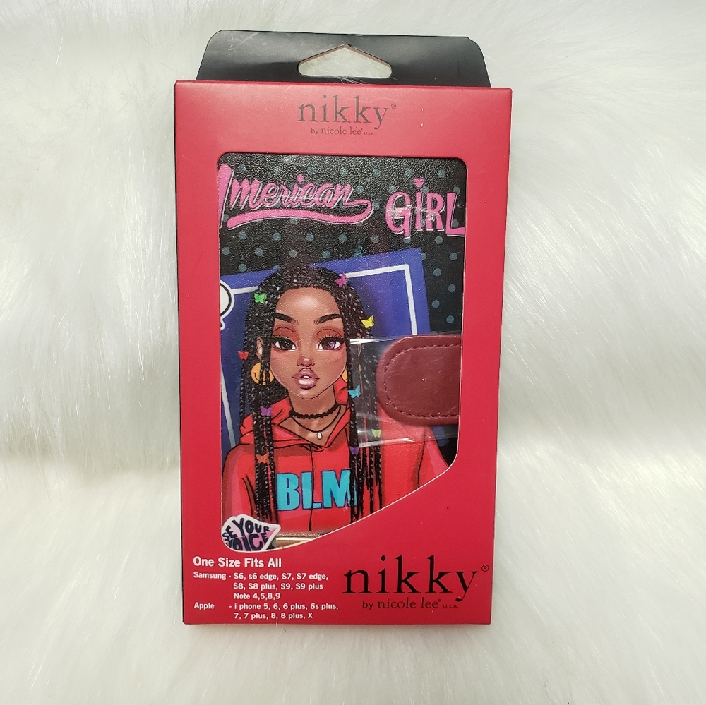 Nicole lee AMERICAN GIRL Phone case/wristlet wallet.